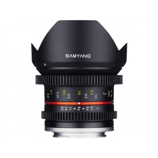 Samyang 12mm T2.2 NCS VDSLR CS Canon M Negro - Objetivo Samyang-5