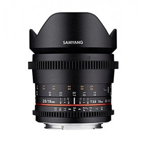 Samyang 16mm T2.6 ED AS UMC VDSLR Canon EF Negro - Objetivo Samyang-5