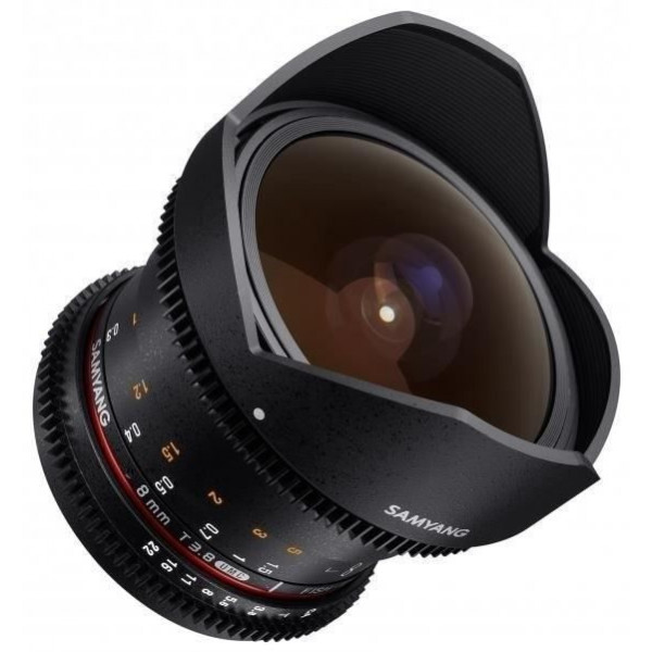 Samyang 8mm T3.8 Fisheye VDSLR CSII Canon Black-1