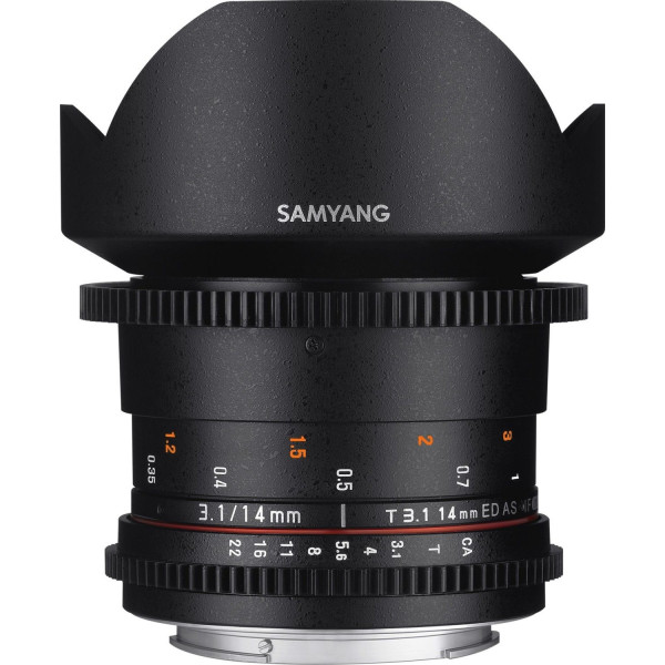 Samyang 14mm T3.1 ED AS IF UMC VDSLR II Sony E Noir - Objectif photo-4