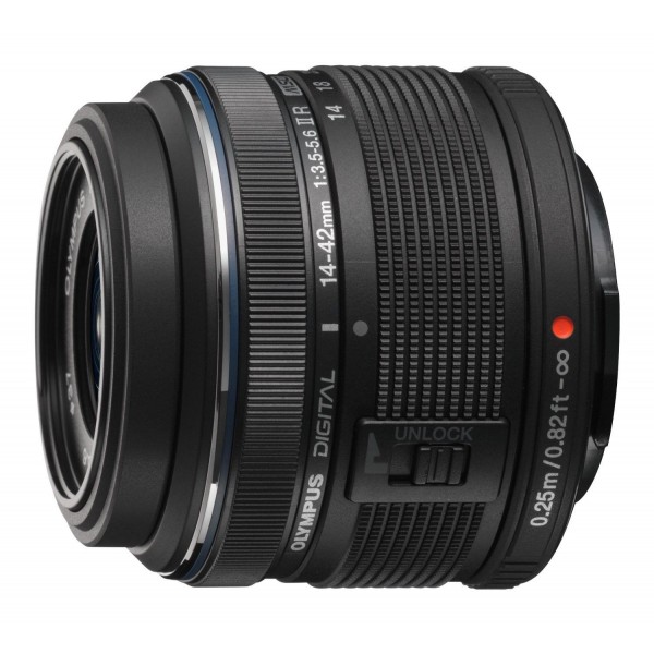 Olympus M.Zuiko Digital ED 14-42 mm 1:3.5-5.6 II Noir - Objectif photo-1