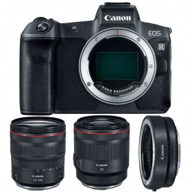 Canon R + RF 24-105 mm F4L IS USM + RF 50mm F1.2L USM + Canon EF R - Appareil Photo Hybride-1