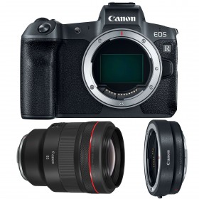 Cámara mirrorless Canon R + RF 85mm f/1,2L USM + Canon EF R-4