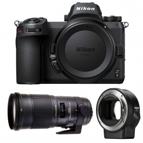 Cámara mirrorless Nikon Z6 + Sigma APO MACRO 180mm F2.8 EX DG OS HSM + Nikon FTZ-5