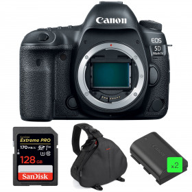 Cámara Canon 5D Mark IV Cuerpo + SanDisk 128GB Extreme PRO UHS-I SDXC 170 MB/s + 2 Canon LP-E6N + Bolsa-1
