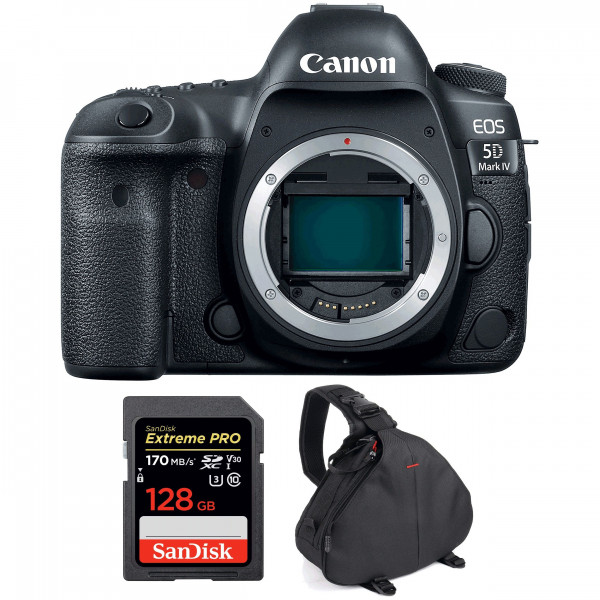 Cámara Canon 5D Mark IV Cuerpo + SanDisk 128GB Extreme PRO UHS-I SDXC 170 MB/s + Bolsa-1