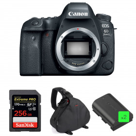 Cámara Canon 6D Mark II Cuerpo + SanDisk 256GB Extreme PRO UHS-I SDXC 170 MB/s + 2 Canon LP-E6N + Bolsa-1