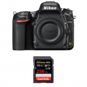 Nikon D750 Body + SanDisk 256GB Extreme PRO UHS-I SDXC 170 MB/s-1