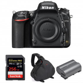 Nikon D750 Body + SanDisk 256GB Extreme PRO UHS-I SDXC 170 MB/s + Nikon EN-EL15b + Bag-1