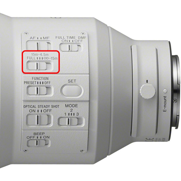 Objectif Sony FE 600mm F4 GM OSS-2
