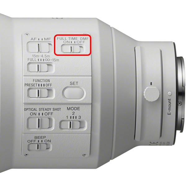 Objectif Sony FE 600mm F4 GM OSS-3