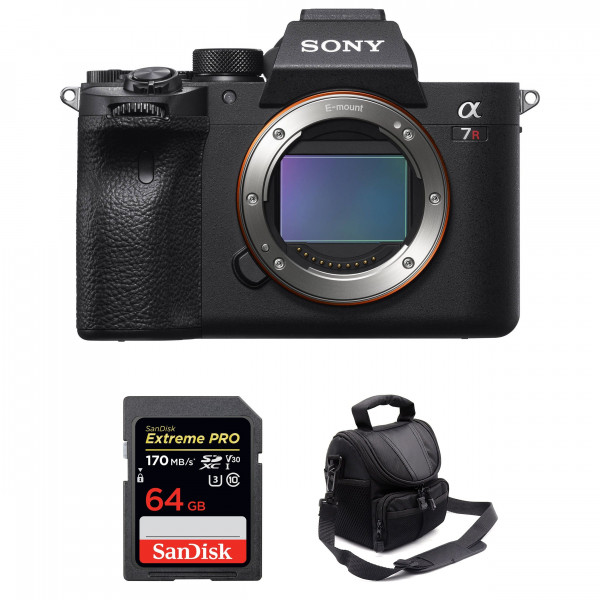 Sony A7R IV Nu + SanDisk 64GB Extreme PRO UHS-I SDXC 170 MB/s + Sac - Appareil Photo Hybride-1