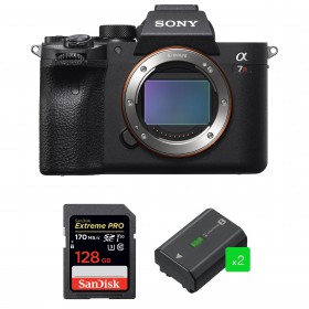 Sony A7R IV Nu + SanDisk 128GB Extreme PRO UHS-I SDXC 170 MB/s + 2 Sony NP-FZ100 - Appareil Photo Hybride-1