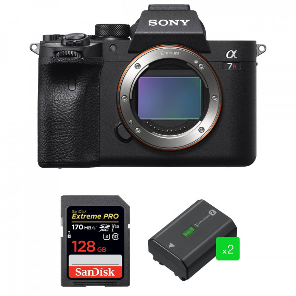 Sony Alpha 7R IV Body + SanDisk 128GB Extreme PRO UHS-I SDXC 170 MB/s + 2 Sony NP-FZ100 - Mirrorless camera-1