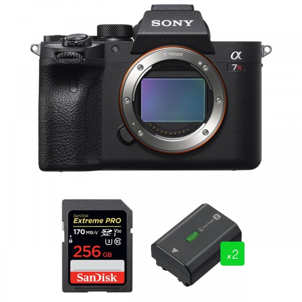 Sony Alpha 7R IV Body + SanDisk 256GB Extreme PRO UHS-I SDXC 170 MB/s + 2 Sony NP-FZ100 - Mirrorless camera|MCZ DIRECT