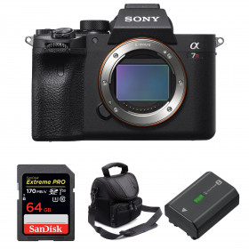 Sony A7R IV Cuerpo + SanDisk 64GB Extreme PRO UHS-I SDXC 170 MB/s + Sony NP-FZ100 + Bolsa - Cámara mirrorless-1