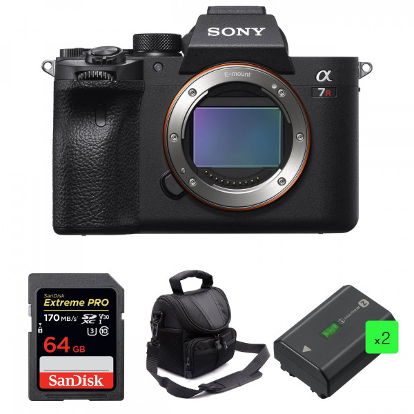 Sony Alpha 7R IV Body + SanDisk 64GB Extreme PRO UHS-I SDXC 170 MB/s + 2 Sony NP-FZ100 + Bag - Mirrorless camera-1