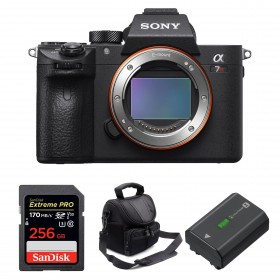 Cámara mirrorless Sony A7R III Cuerpo + SanDisk 256GB Extreme PRO UHS-I SDXC 170 MB/s + Sony NP-FZ100 + Bolsa-1