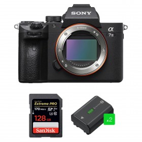 Sony A7 III Nu + SanDisk 128GB Extreme PRO UHS-I SDXC 170 MB/s + 2 Sony NP-FZ100 - Appareil Photo Hybride-1