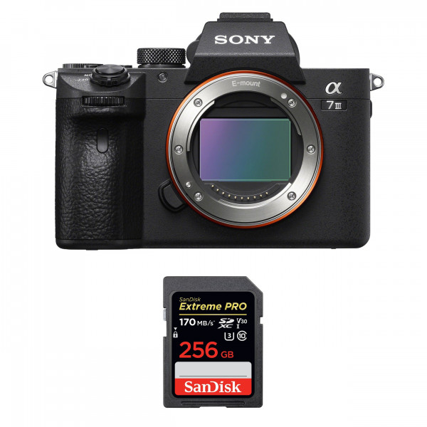 Appareil photo hybride Sony A7 III Nu + SanDisk 256GB Extreme PRO UHS-I SDXC 170 MB/s-1