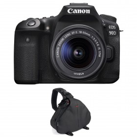 Canon EOS 90D + 18-55mm F/3.5-5.6 EF-S IS STM + Bag-1