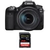 Canon 90D + 18-135mm f/3.5-5.6 IS USM + SanDisk 256GB Extreme PRO UHS-I SDXC 170 MB/s - Cámara reflex|MCZ DIRECT