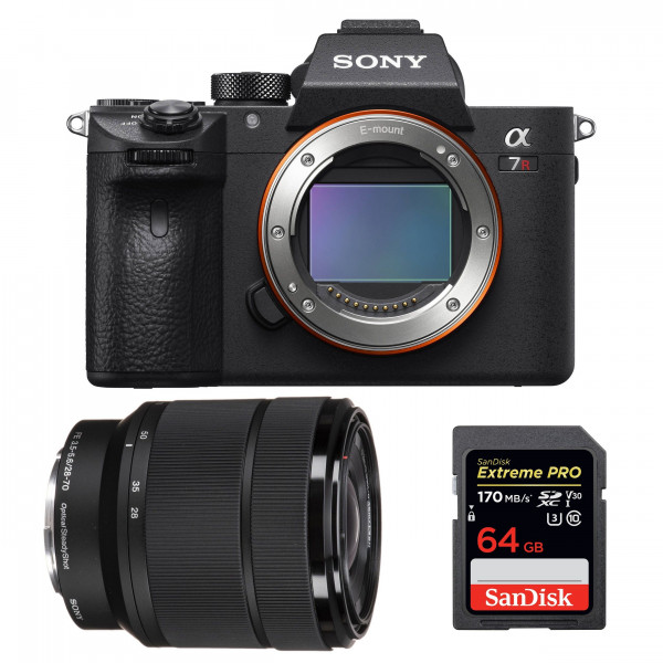 Appareil photo hybride Sony A7R III + SEL FE 28-70 mm F3,5-5,6 OSS + SanDisk 64GB Extreme PRO UHS-I SDXC 170 MB/s-1