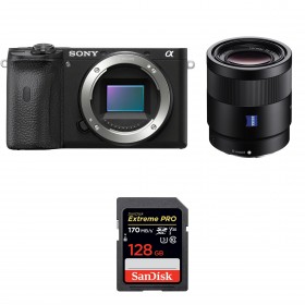 Cámara mirrorless Sony A6600 + Sony Sonnar T* FE 55mm f/1.8 ZA + SanDisk 128GB Extreme PRO UHS-I SDXC 170 MB/s-1