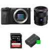Sony A6600 + Sony Sonnar T* FE 55mm F1.8 ZA + SanDisk 128GB Extreme PRO UHS-I 170 MB/s + 2 NP-FZ100 - Appareil Photo Hybride|MCZ DIRECT
