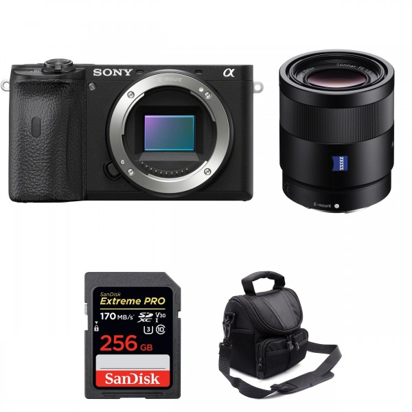 Sony A6600 + Sony Sonnar T* FE 55mm F1.8 ZA + SanDisk 256GB Extreme PRO UHS-I 170 MB/s + Sac - Appareil Photo Hybride|MCZ DIRECT