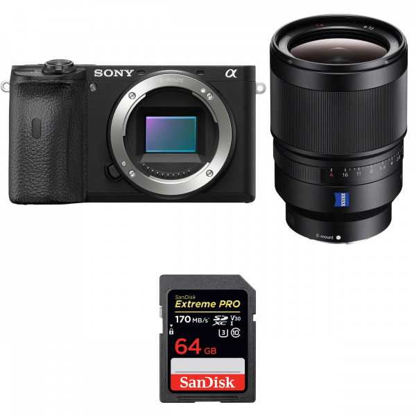 Cámara Sony A6600 + E PZ 18-105mm f/4 G OSS + SanDisk 64GB Extreme PRO UHS-I 170 MB/s + 2 NP-FZ100 + Bolsa-1