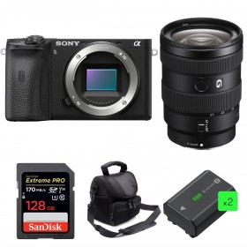 Sony A6600 + Sony E 16-55mm F2.8 G + SanDisk 128GB Extreme PRO 170 MB/s + 2 NP-FZ100 + Sac - Appareil Photo Hybride-1