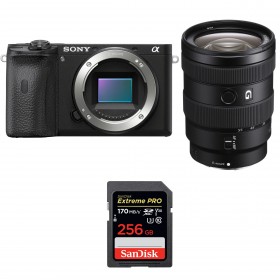 Appareil photo hybride Sony A6600 + Sony E 16-55mm F2.8 G + SanDisk 256GB Extreme PRO UHS-I SDXC 170 MB/s-1