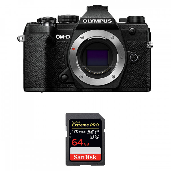 Appareil photo hybride Olympus OMD E-M5 III Noir Nu + SanDisk 64GB Extreme PRO UHS-I SDXC 170 MB/s-15