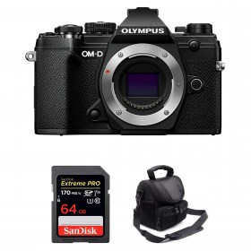 Olympus OM-D E-M5 Mark III Black Body + SanDisk 64GB Extreme PRO UHS-I SDXC 170 MB/s + Bag-15