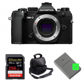 Olympus OM-D E-M5 Mark III Black Body + SanDisk 256GB Extreme PRO 170 MB/s + 2 Olympus BLS-50 + Bag-1