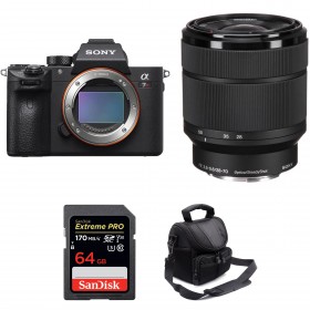 Appareil photo hybride Sony A7R III + SEL FE 28-70 mm F3,5-5,6 OSS + SanDisk 64GB Extreme PRO 170 MB/s + Sac-4