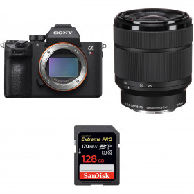 Appareil photo hybride Sony A7R III + SEL FE 28-70 mm F3,5-5,6 OSS + SanDisk 128GB Extreme PRO UHS-I SDXC 170 MB/s-4