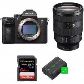 Sony ALPHA 7R III + FE 24-105 mm F4 G OSS + SanDisk 64GB Extreme PRO UHS-I 170 MB/s + 2 Sony NP-FZ100-1