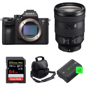 Sony A7R III + FE 24-105 mm F4 G OSS + SanDisk 64GB Extreme PRO 170 MB/s + 2 NP-FZ100 + Sac - Appareil Photo Hybride-1