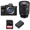 Sony A7R IV + FE 24-105 mm F4 G OSS + SanDisk 64GB Extreme PRO UHS-I SDXC 170 MB/s + Sony NP-FZ100 - Appareil Photo Hybride|MCZ DIRECT