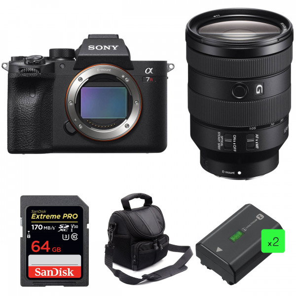 Sony Alpha 7R IV + FE 24-105 mm F4 G OSS + SanDisk 64GB Extreme PRO 170 MB/s + 2 Sony NP-FZ100 + Bag - Mirrorless camera-1