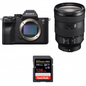 Appareil photo hybride Sony A7R IV + FE 24-105 mm F4 G OSS + SanDisk 128GB Extreme PRO UHS-I SDXC 170 MB/s-1