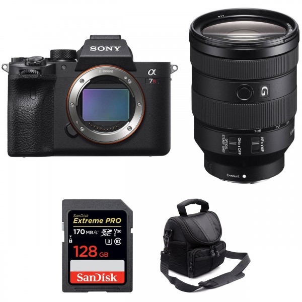 Sony A7R IV + FE 24-105 mm F4 G OSS + SanDisk 128GB Extreme PRO UHS-I SDXC 170 MB/s + Bolsa - Camara mirrorless|MCZ DIRECT
