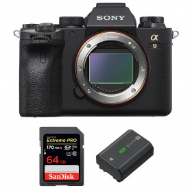 Sony A9 II Cuerpo + SanDisk 64GB Extreme PRO UHS-I SDXC 170 MB/s + Sony NP-FZ100 - Cámara mirrorless-1