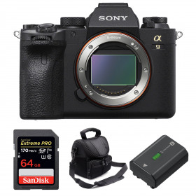 Sony A9 II Cuerpo + SanDisk 64GB Extreme PRO UHS-I SDXC 170 MB/s + Sony NP-FZ100 + Bolsa - Cámara mirrorless-1