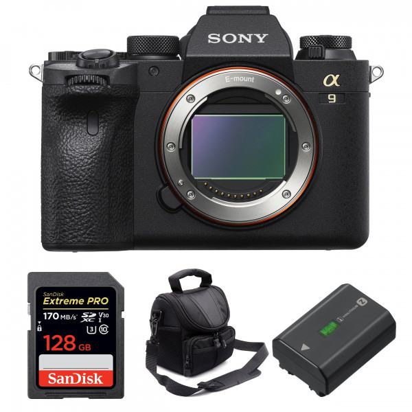 Sony A9 II Nu + SanDisk 128GB Extreme PRO UHS-I SDXC 170 MB/s + Sony NP-FZ100 + Sac - Appareil Photo Hybride-1