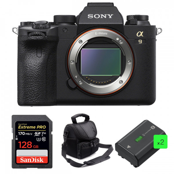 Sony Alpha 9 II Body + SanDisk 128GB Extreme PRO UHS-I SDXC 170 MB/s + 2 Sony NP-FZ100 + Bag - Mirrorless camera-1