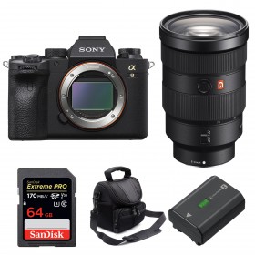 Sony A9 II + FE 24-70mm f/2.8 GM + SanDisk 64GB Extreme PRO 170 MB/s + Sony NP-FZ100 + Bolsa - Cámara mirrorless-1