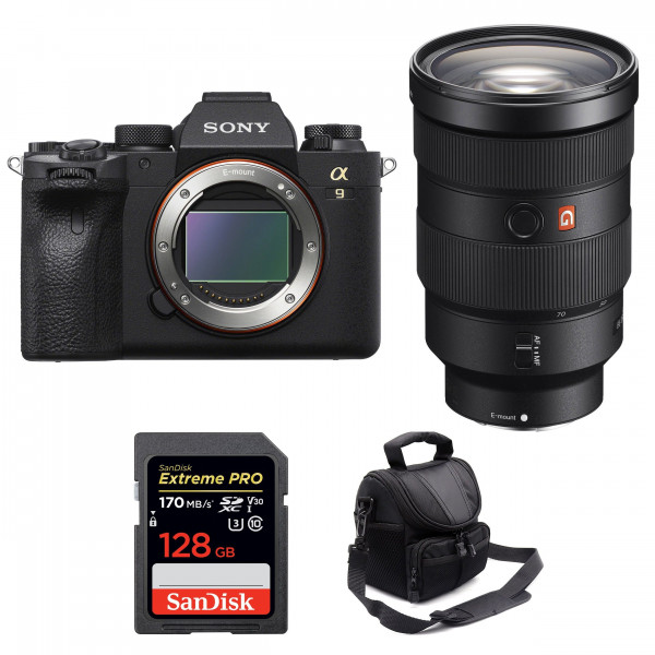 Sony A9 II + FE 24-70mm f/2.8 GM + SanDisk 128GB Extreme PRO UHS-I SDXC 170 MB/s + Bolsa - Cámara mirrorless-1